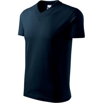 Malfini V neck Tričko unisex námořní modrá