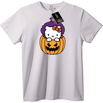 NOONEBRAND Тениска Hello Kitty Хелоуин Тиква - M, Black