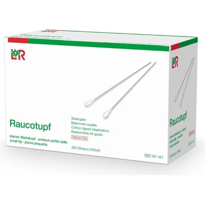 Raucotupf Vatové tyčinky sterilní 100x2 ks
