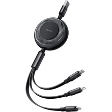 Mcdodo CA-3730 3-in-1 USB-C to USB-C / Lightning / Micro USB, 1,2m, černý