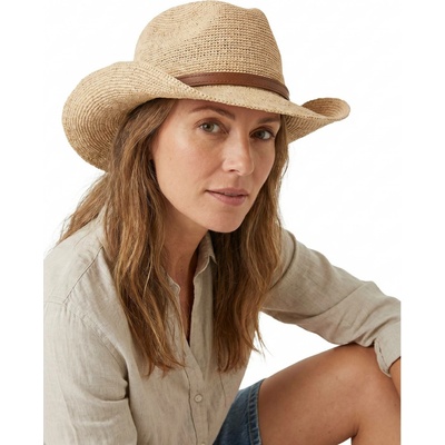 Fiebig Headwear since 1903 Slaměný western klobouk Raffia Crochet
