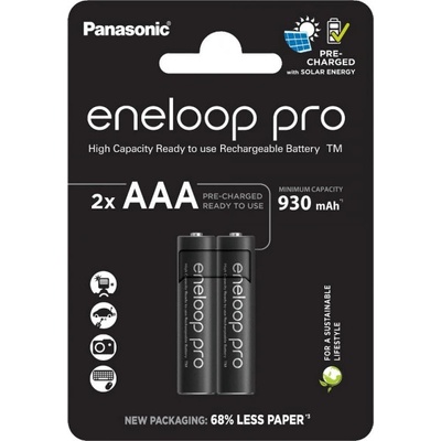 Panasonic Eneloop Pro AAA 930 mAh 2ks BK-4HCDE/2CP