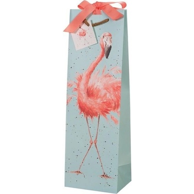 Dárková taška na láhev "Flamingo" Wrendale Designs – plameňák
