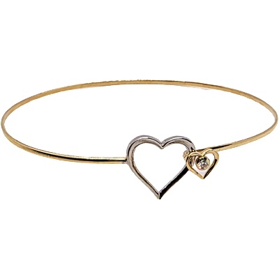 VipGold Златна дамска твърда гривна 3.07 гр (grt010)