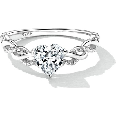 Grace Silver Jewellery Zásnubní stříbrný prsten Rachel stříbro P BSR259 Stříbrná