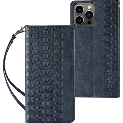 HQWear Калъф с отделение за карти с висулка/каишка Magnet Strap Case за iPhone 12 Pro, син (9145576250112)