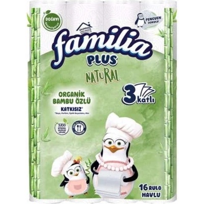 Familia brand Кухненска ролка Natural трипластова 16бр