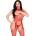 Leg Avenue Cupless Bodystocking and Panty 89374 Red