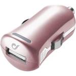 Cellularline Зарядно за кола Unique Design, 12V, Розово