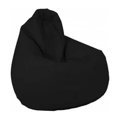 Pufrelax Пуф круша за деца 4-14 г. , 160л. , Nirvana Light - Teteron Black, За открито, Перящ се калъф, Пълнеж от Полистиролни перли