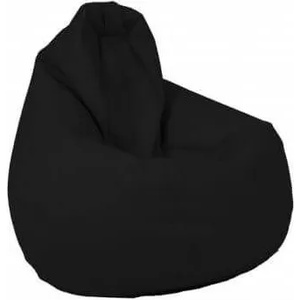 Pufrelax Пуф круша за деца 4-14 г. , 160л. , Nirvana Light - Teteron Black, За открито, Перящ се калъф, Пълнеж от Полистиролни перли