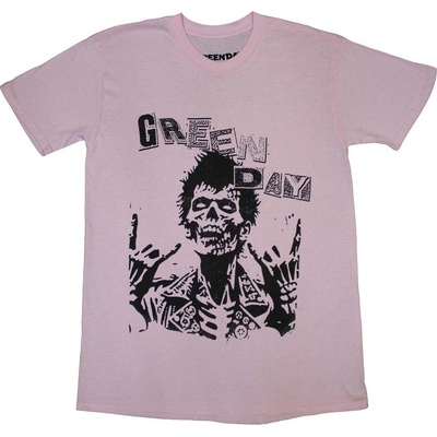 Green Day tričko Savior Zombie ružové