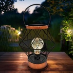 Solight WO3105 - LED Декоративна настолна лампа LED/3xAA черен/меден (SL1537)