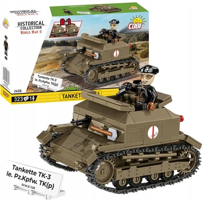 COBI 2658 World War II 1:28 Poľský ľahký tank Tankette TK-3