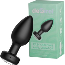 Desirel Easy Obsidian nabíjateľný anál vibrátor čierny