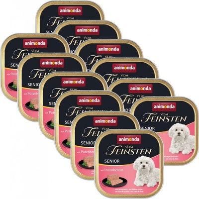 Animonda Vom Feinsten Senior Dog krůtí srdce 12 x 150 g