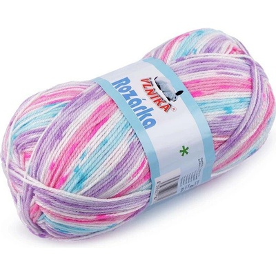 Pletací příze Rozárka 100 g - 3 (40) růžová modrá