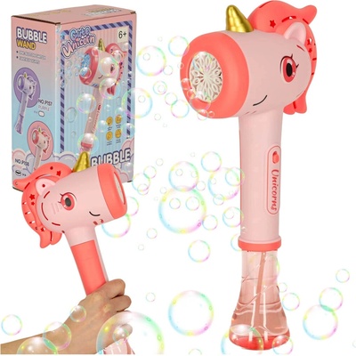 KIK KX3252 Pištoľ na bublifuky Unicorn ružová