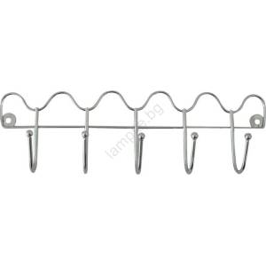 UTC Стенна закачалка 10x34, 5 cm, лъскав хром (UT0007)