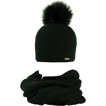 Karpet dámská sada čepice a tunel černá