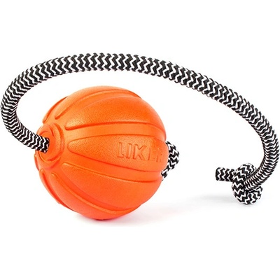 Liker lopta pro psy Cord L s provazom 9 cm