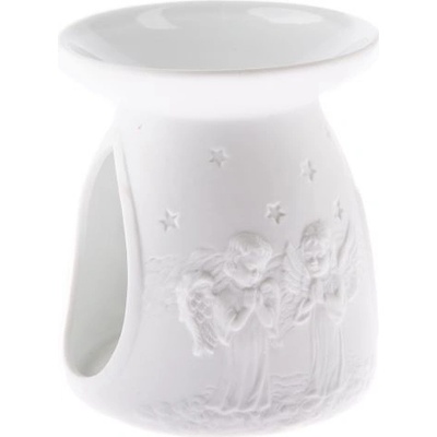 Dakls Porcelánová aroma lampa Two angels bílá 12 x 11 cm – Zboží Dáma