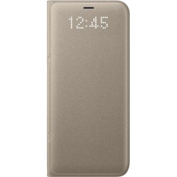 Samsung Оригинален Активен Калъф за SAMSUNG S8 Plus Led View Cover Book Case Ef-Ng955pf, Златист (Ef-Ng955pfegww)