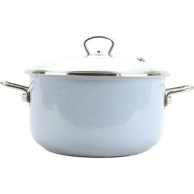 BELIS Smaltovaný hrnec se skleněnou poklicí 20 cm 3.5 l PREMIUM šedý 71920-053000N3