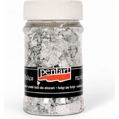pentart Metalické vločky stříbrné M8 (1g) – Zboží Dáma