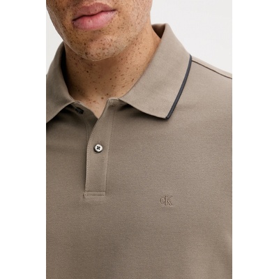 Calvin Klein Памучна тениска с яка Calvin Klein (LV04LC239G)