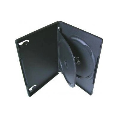 DVD-BOX 14 mm Тройна черна за DVD