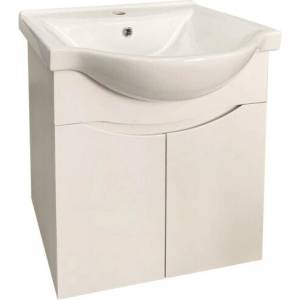 InterCeramic Конзолен шкаф за баня InterCeramic ICP 5549/60 с порцеланов умивалник - компактен PVC модел (ICP 5549/60)