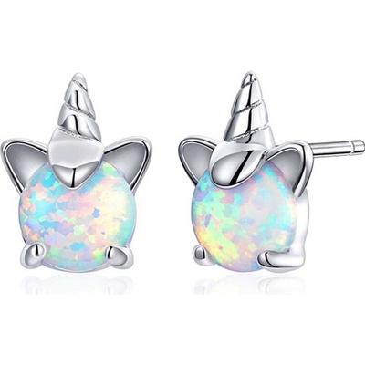 P&J Jewellery Stříbrné náušnice Jednorožec SE18
