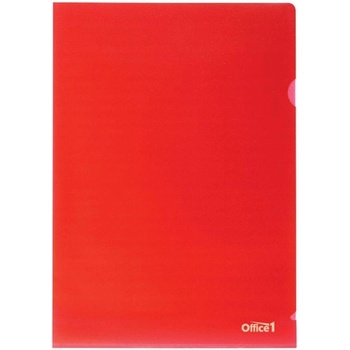 Office1 Джоб за документи, L-образен, A4, 90 m, червен, 10 броя (1070160111)