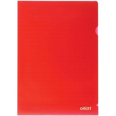 Office1 Джоб за документи, L-образен, A4, 90 m, червен, 10 броя (1070160111)