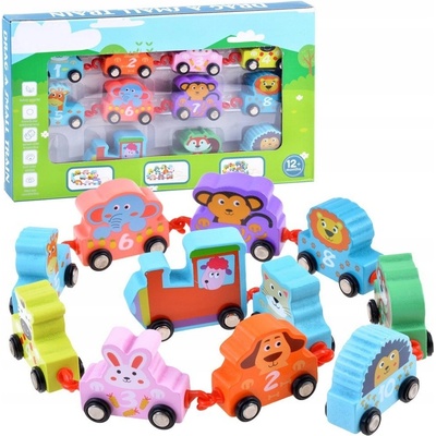 Joko vláčik so zvieratkami a číslami