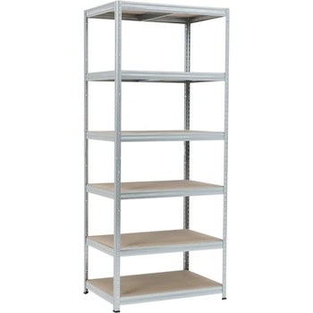 Image 1 of Carmen Стелаж Carmen Star 3580518, 6 бр. рафтове, 213 cm височина, 90 cm ширина, до 250 kg товаропоносимост на един рафт, метален, сив (bt-3580518)