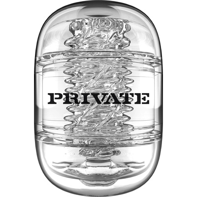 Private Прозрачен мастурбатор с двойно отваряне