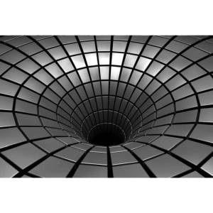 DIMEX ART Флизелинов фототапет 3d сребърна бездна 375 x 250 см