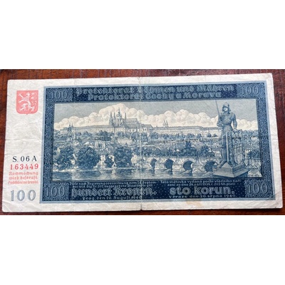 Československo -100 korun, 1940, 6A (Czechoslovakia - 100 Korun, 1940, 6A)