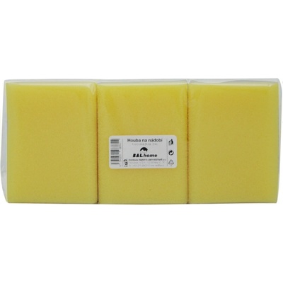 Balhome Houba na nádobí tvarovaná žlutá 3 ks