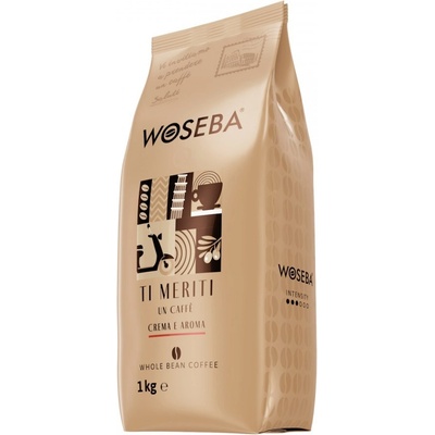 WOSEBA Crema e Aroma Ti meriti un caffè кафе на зърна, 1 кг