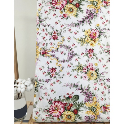Ervi bavlna š.240cm - Kytice na bílém - 26040-3, metráž