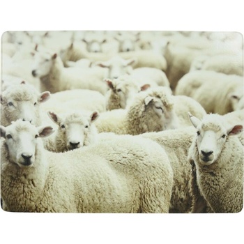 Mars & More 4 ks pevné korkové prestieranie Ovce 30x40x0,4 cm