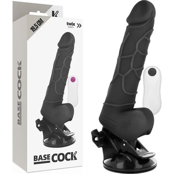 Image 1 of Вибратор с вакуумна основа, 12 режима, 19, 5см. - Basecock Twix 4 (D-223001)