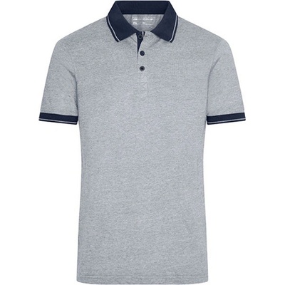 James & Nicholson Pánska polokošeľa JN706 Grey Heather