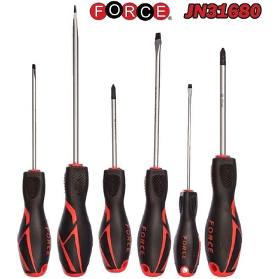 FORCE Комплект прави и кръстати отвертки, 6бр. , ph1/ph2, sl3/sl4/sl5.5/sl6.5 мм, force 2068 (uni-09018)