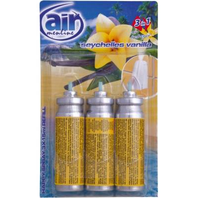 Air Menline sprej (aerosól) Vanilkový osviežovač 3 x 15 ml