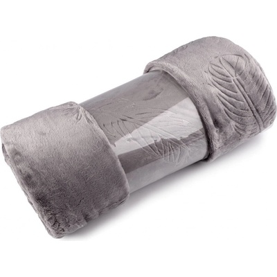 Prima-obchod Deka fleece pírka 150x200 cm, barva 3 šedá
