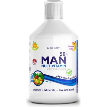 Swedish Nutra Man Multivitamin 50+ | Vitamins + Minerals + Bio-Life Blend [500 мл]